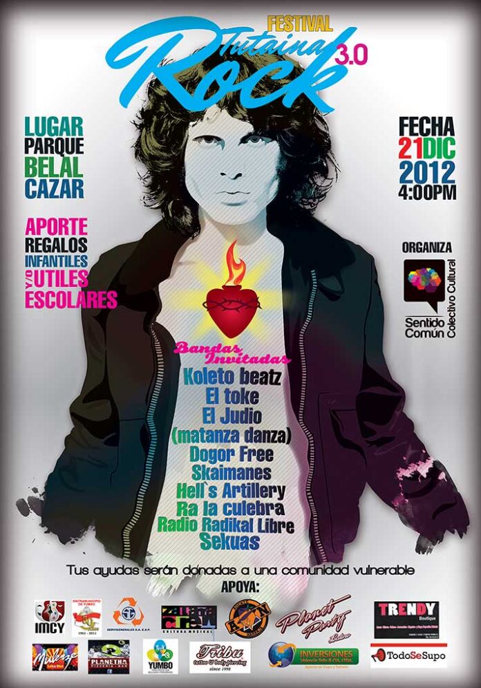 Afiche Festival Tutaina Rock 3.0